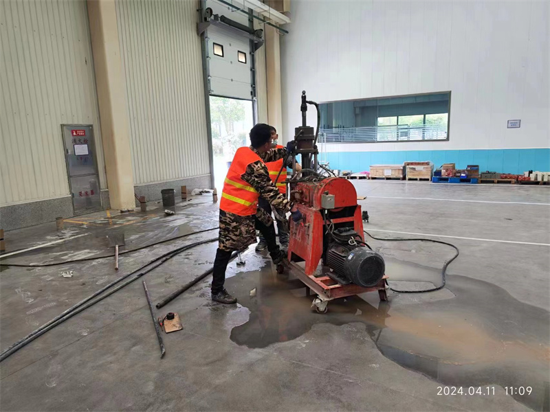 桃源厂房地面下沉塌陷注浆加固施工